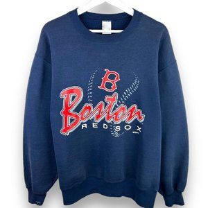 Vintage 1998 Boston Red Sox Spell Out MLB Athletic Sweatshirt shirt retro tee
